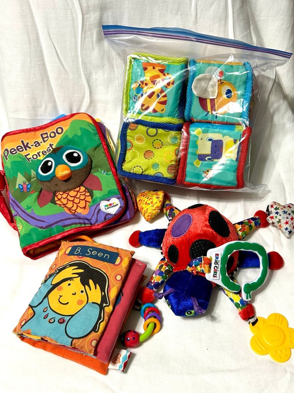 Baby Infant Soft Toys and Baby Books 4 Toys Excellent Condition!
